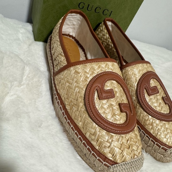 Gucci Other - Gucci Men’s Brown and Cream Espadrilles
